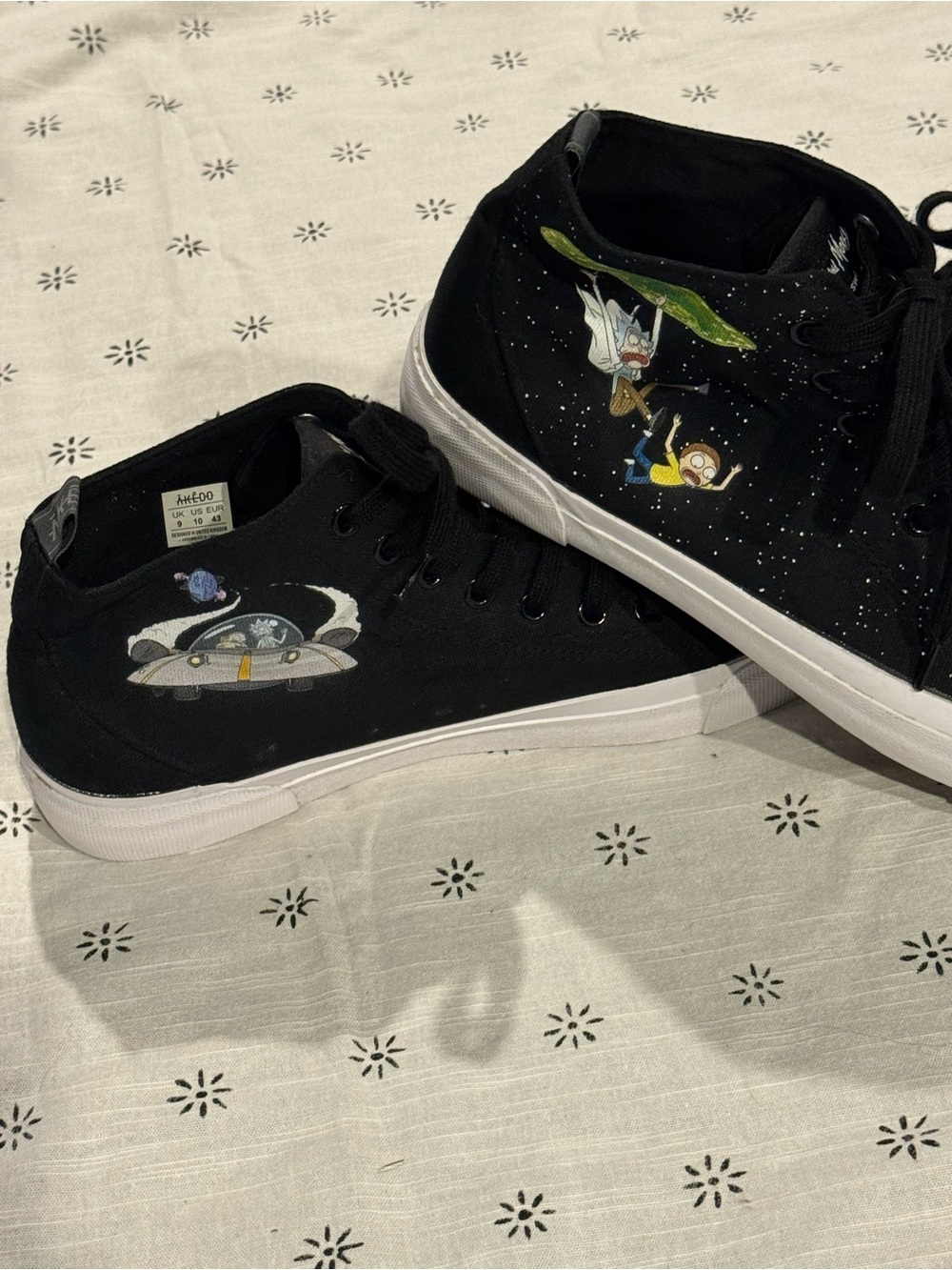 Officially licensed AKEDO x Rick & Morty Pixelverse high-top sneakers